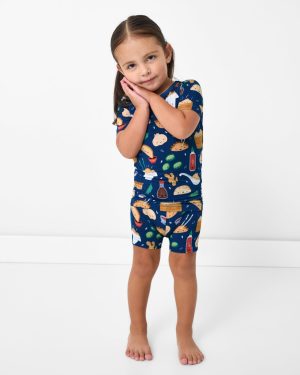 Bao Buddies Two-Piece Short Sleeve & Shorts Pajama Set