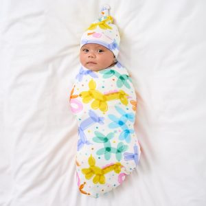 Balloon Bash Swaddle & Hat Set