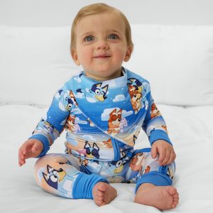 Bluey Blue Sleepytime Bandana Bib