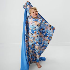 Bluey Blue Sleepytime Large Cloud Blanket®