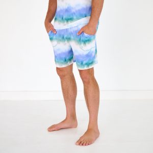 Blue Cosmic Mist Men's Pajama Shorts