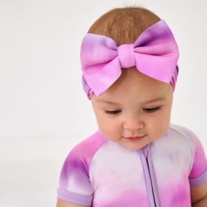 Pink Cosmic Mist Luxe Bow Headband