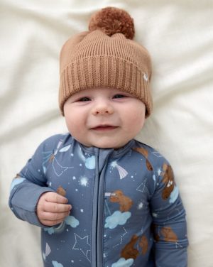Chestnut Brown Sweater Beanie Hat