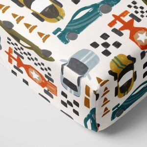 Fast Lane Fitted Crib Sheet