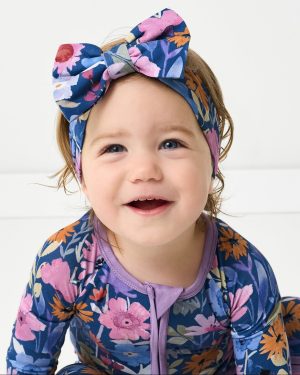 Dusk Blooms Luxe Bow Headband