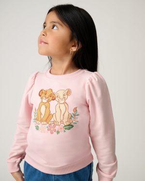 Disney Cub Club Puff Sleeve Crewneck