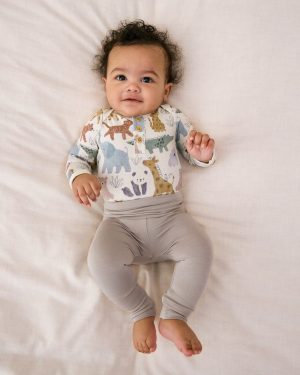 Dove Gray Fold Over Legging