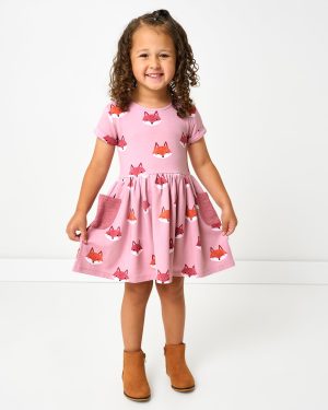 Fox Tracks Patch Pocket Dress