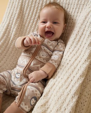 Frosty Fair Isle Zippy