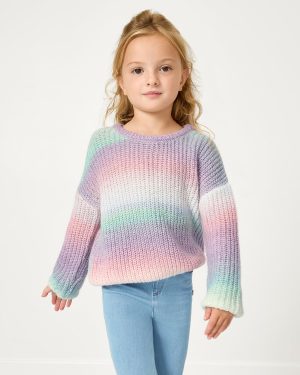 Frosty Ombre Drop Shoulder Sweater
