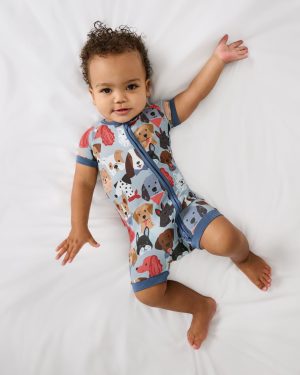 Gray Puppy Parade Shorty Zippy