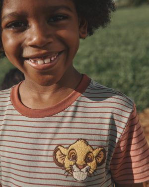 Disney Simba Stripe Relaxed Tee