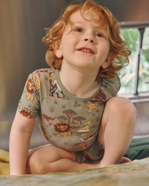 Disney Simba's Safari Two-Piece Short Sleeve & Shorts Pajama Set