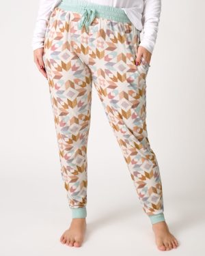 Kaleidoscope Dreams Ribbed Women's Pajama Pants