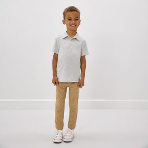 Light Heather Gray Polo Shirt