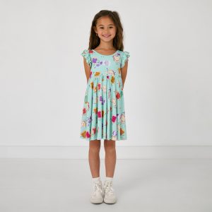 Lunch Buddies Flutter Twirl Dress