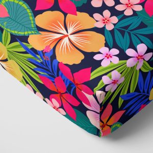 Jungle Blooms Fitted Crib Sheet