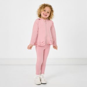 Mauve Blush Peplum Hoodie