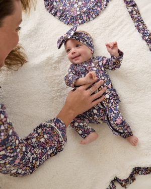 Midnight Petals Ruffle Mini Cloud Blanket®