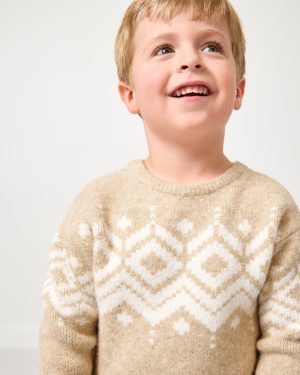 Neutral Fair Isle Sweater