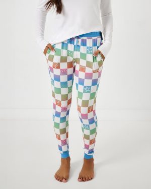 Ombre Cheery Checks Women's Pajama Pants