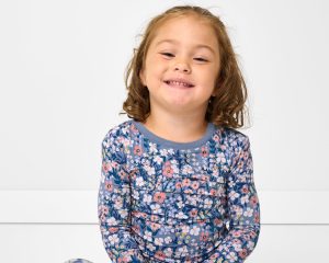 Petite Petals Two-Piece Pajama Set