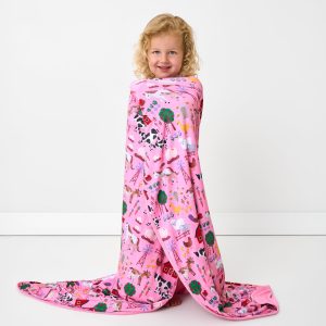 Pink Farm Fam Large Cloud Blanket??