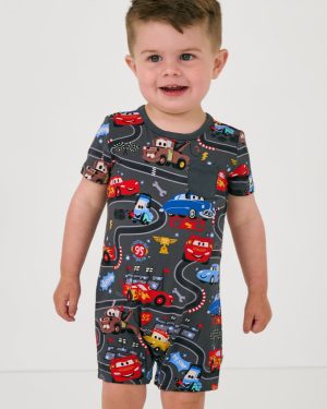 Pixar Cars Piston Cup Pocket Shorty Romper