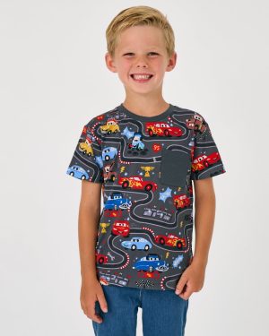 Pixar Cars Piston Cup Relaxed Pocket Tee
