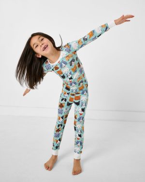 Purrfect Pals Two-Piece Pajama Set