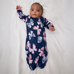 Royal Butterflies Infant Gown