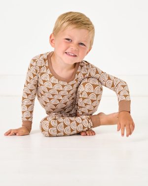 Rust Rainbows Two-Piece Pajama Set