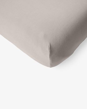 Dove Gray Fitted Mini Crib Sheet