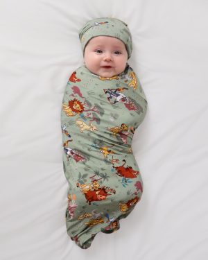 Simba's Safari Swaddle & Hat Set