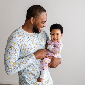 Blue Breakfast Buddies Men's Pajama Top