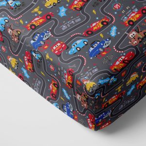 Pixar Cars Piston Cup Fitted Crib Sheet